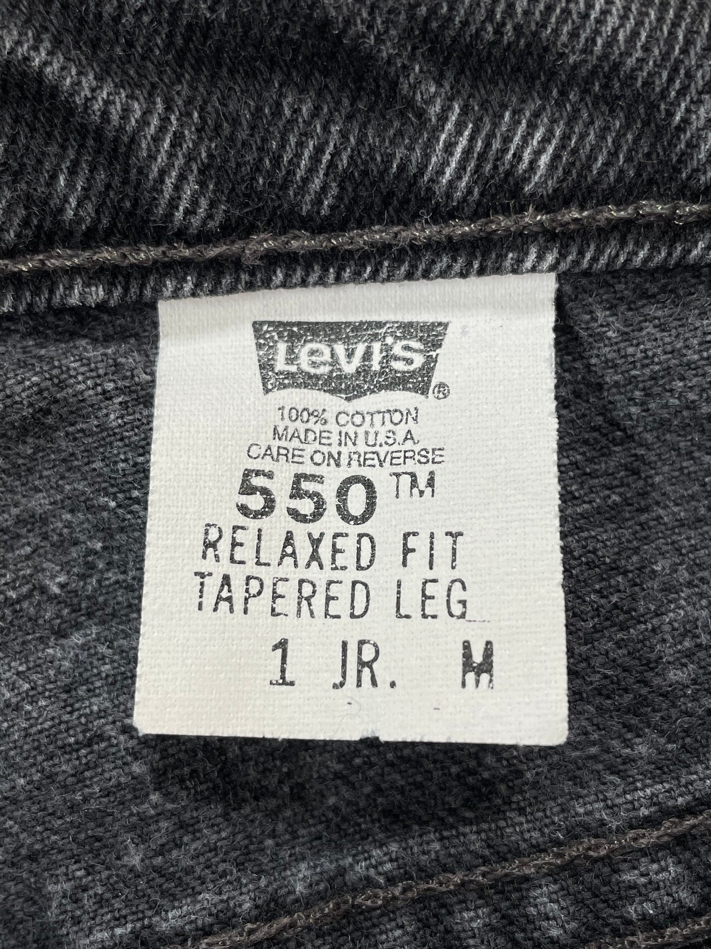 90s Faded Black Levi’s 550s Jeans