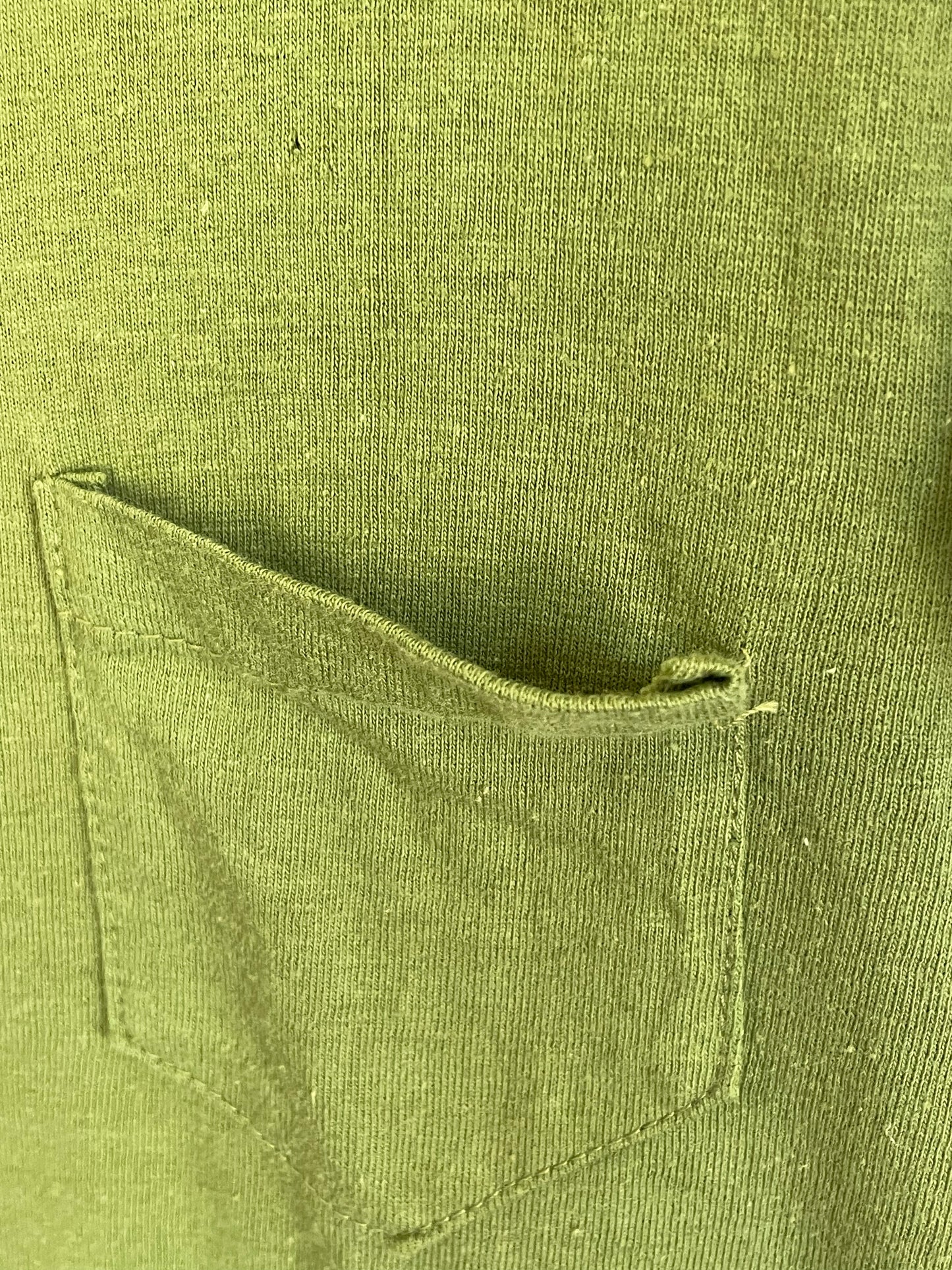 80s Blank Avocado Green Pocket Tee