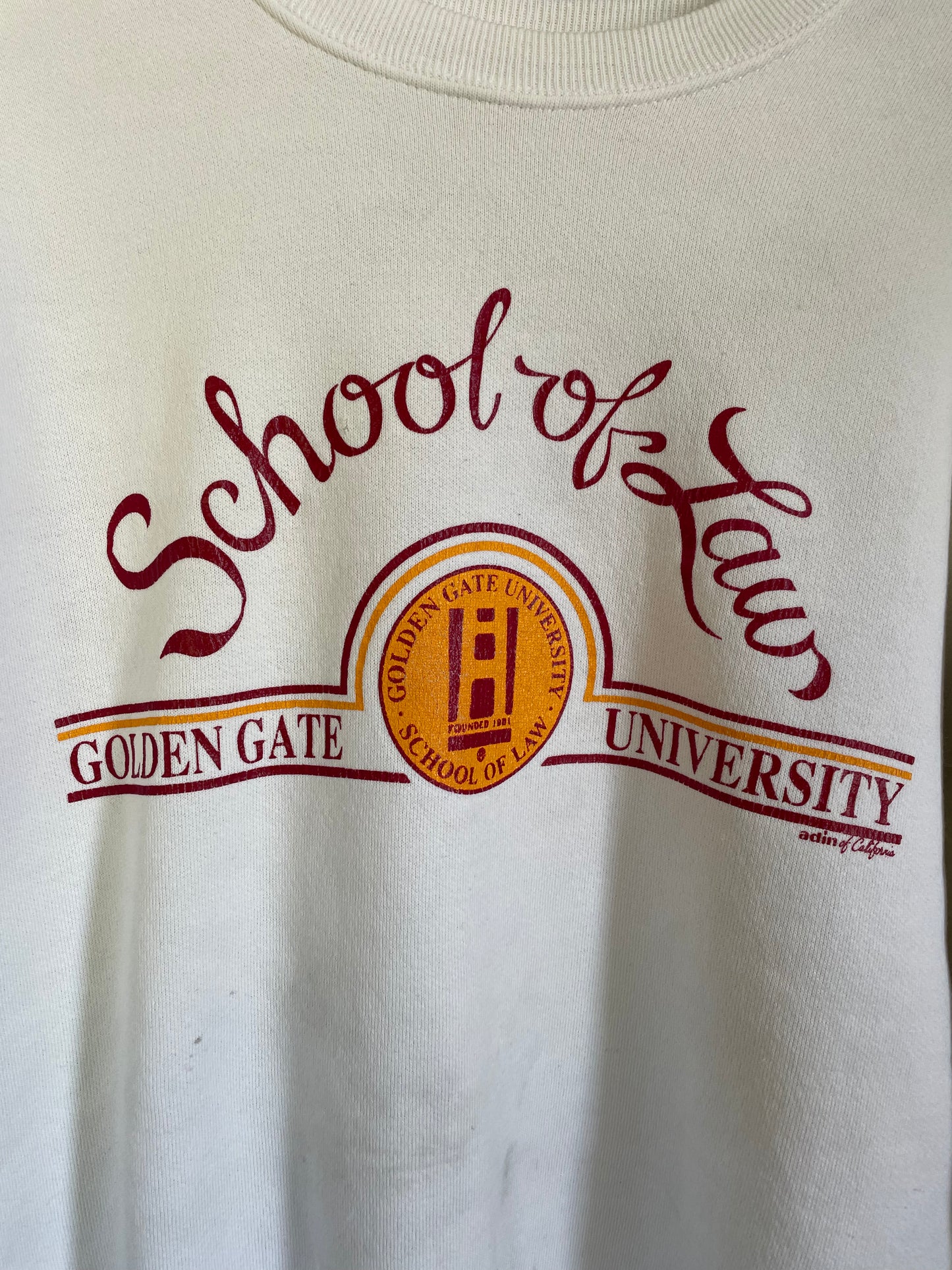 90s School Of Law, Golden Gate University Sweatshirt