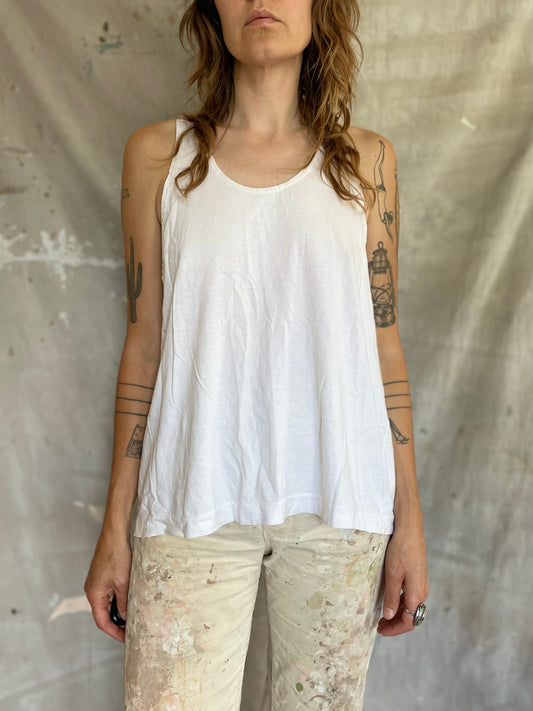 90s Blank White Tank Top