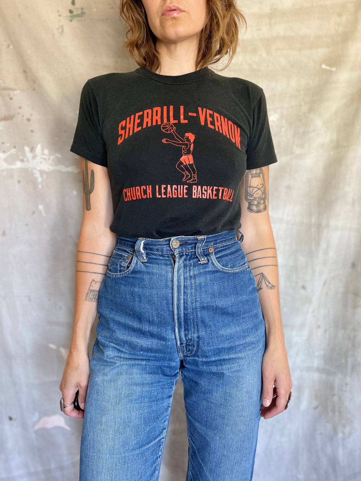 70s Sherrill-Vernon BasketballTee