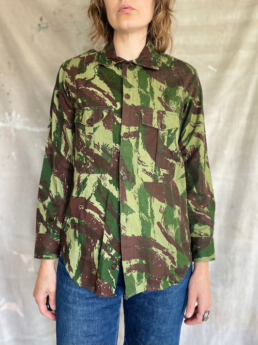 60s/70s Portuguese Lizard Camo Shirt Jacket