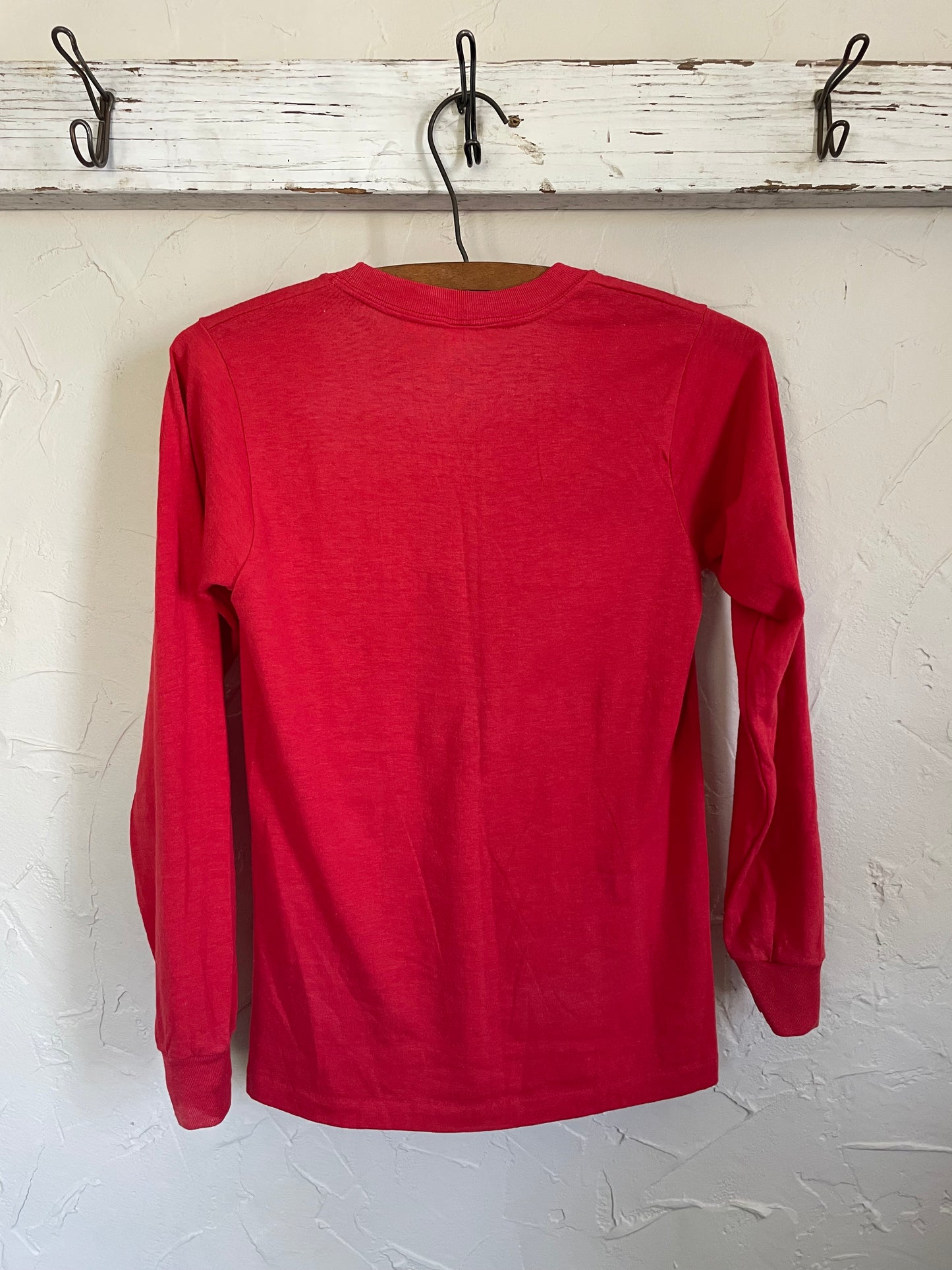 70s/80s Blank Red Long Sleeve Shirt