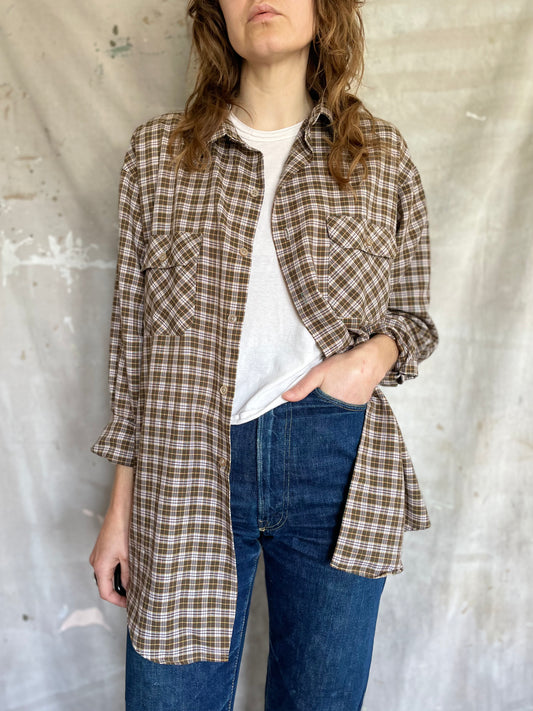 80s Big Mac Plaid Button Down Shirt