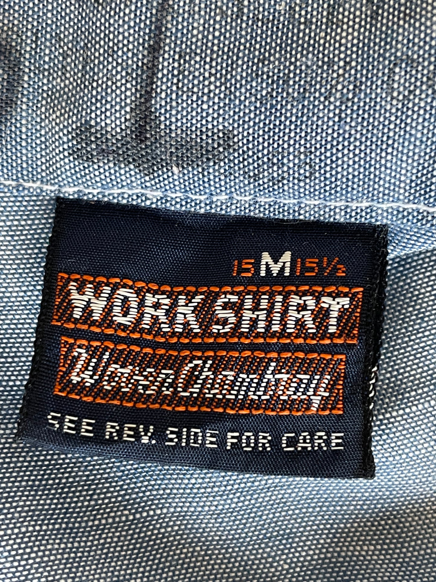 80s Chambray Button Down Work Shirt