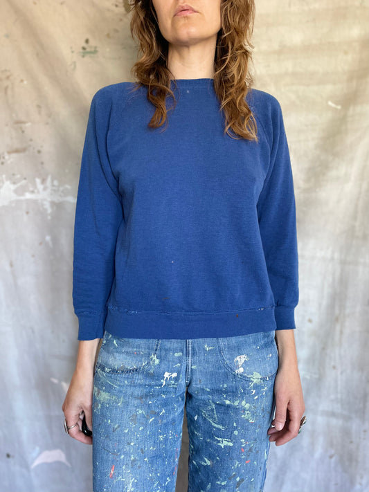 70s/80s Blank Blue Sweatshirt