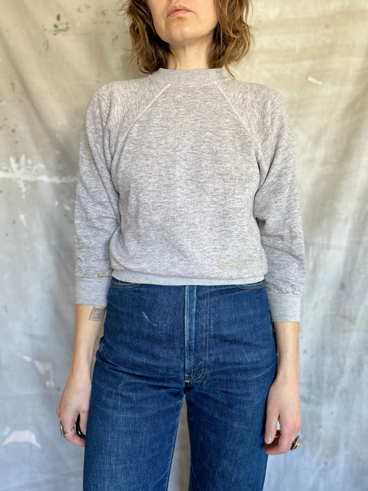 70s Heather Grey Sweatshirt