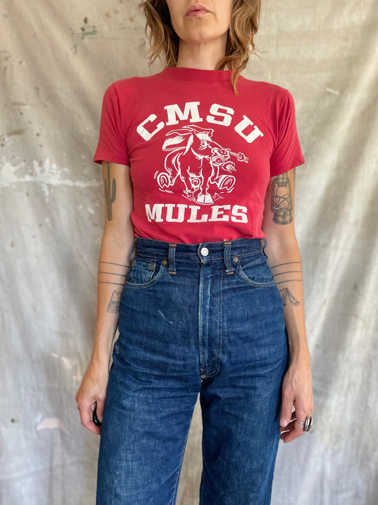 70s CMSU Mules Tee