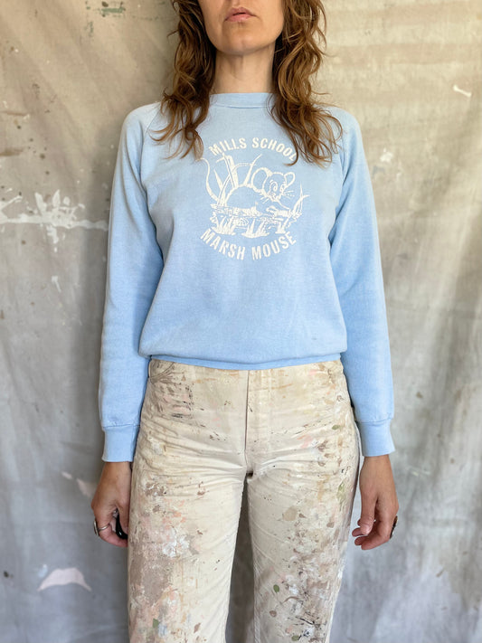 80s Mills School Marsh Mouse Sweatshirt