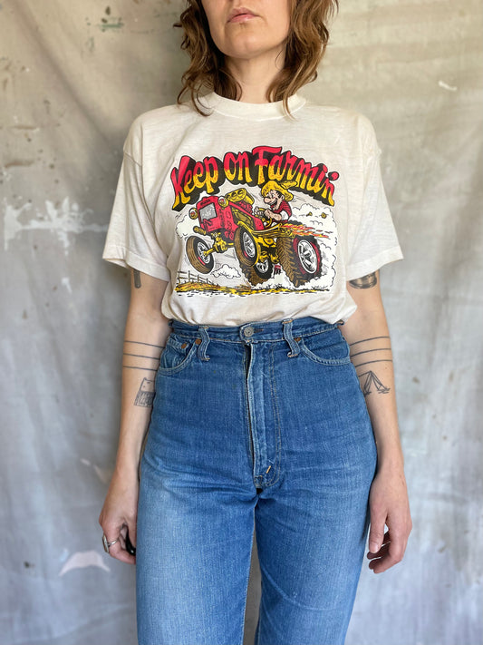 70s Keep On Farming Tee