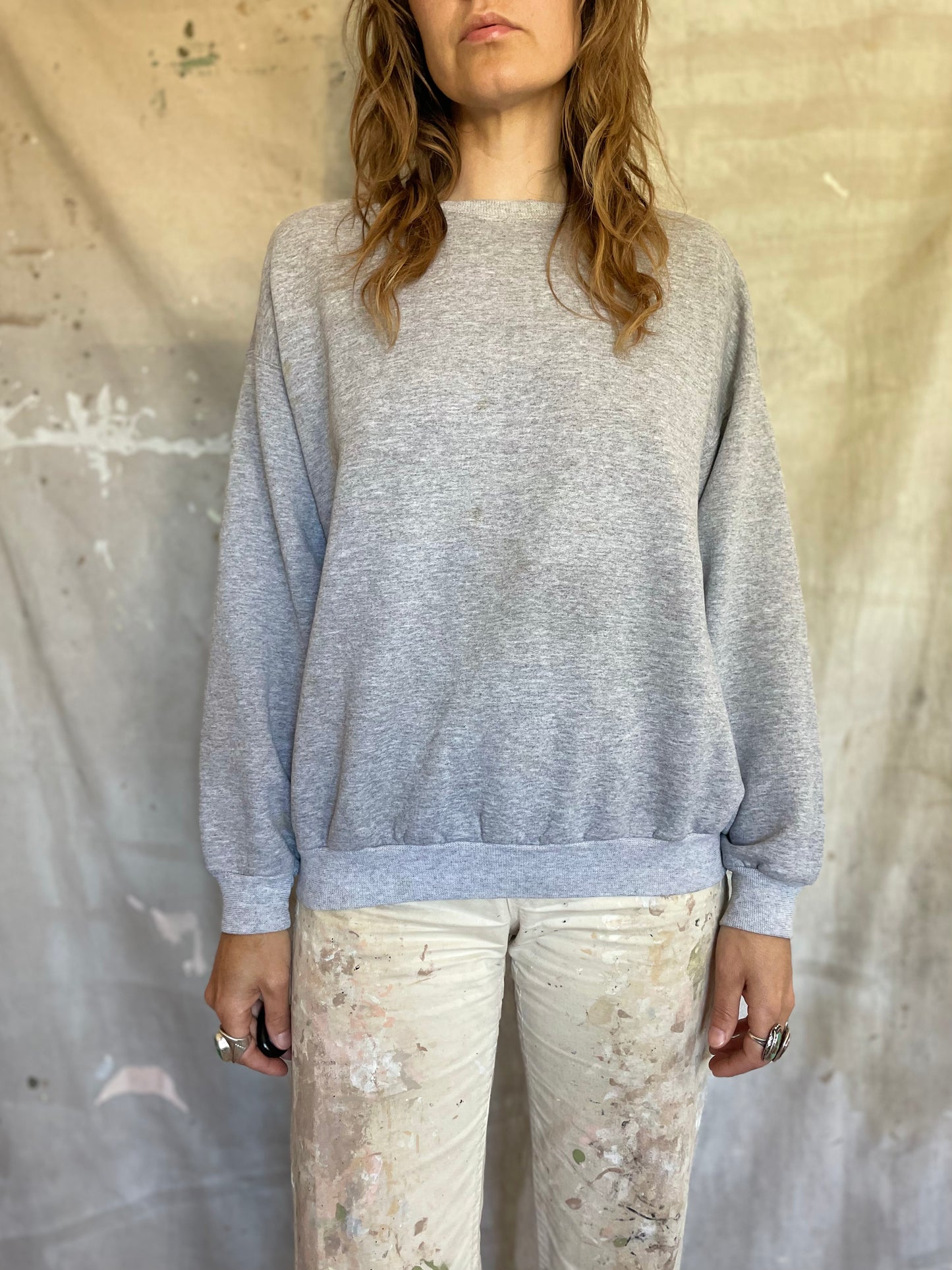 90s Blank Heather Gray Sweatshirt