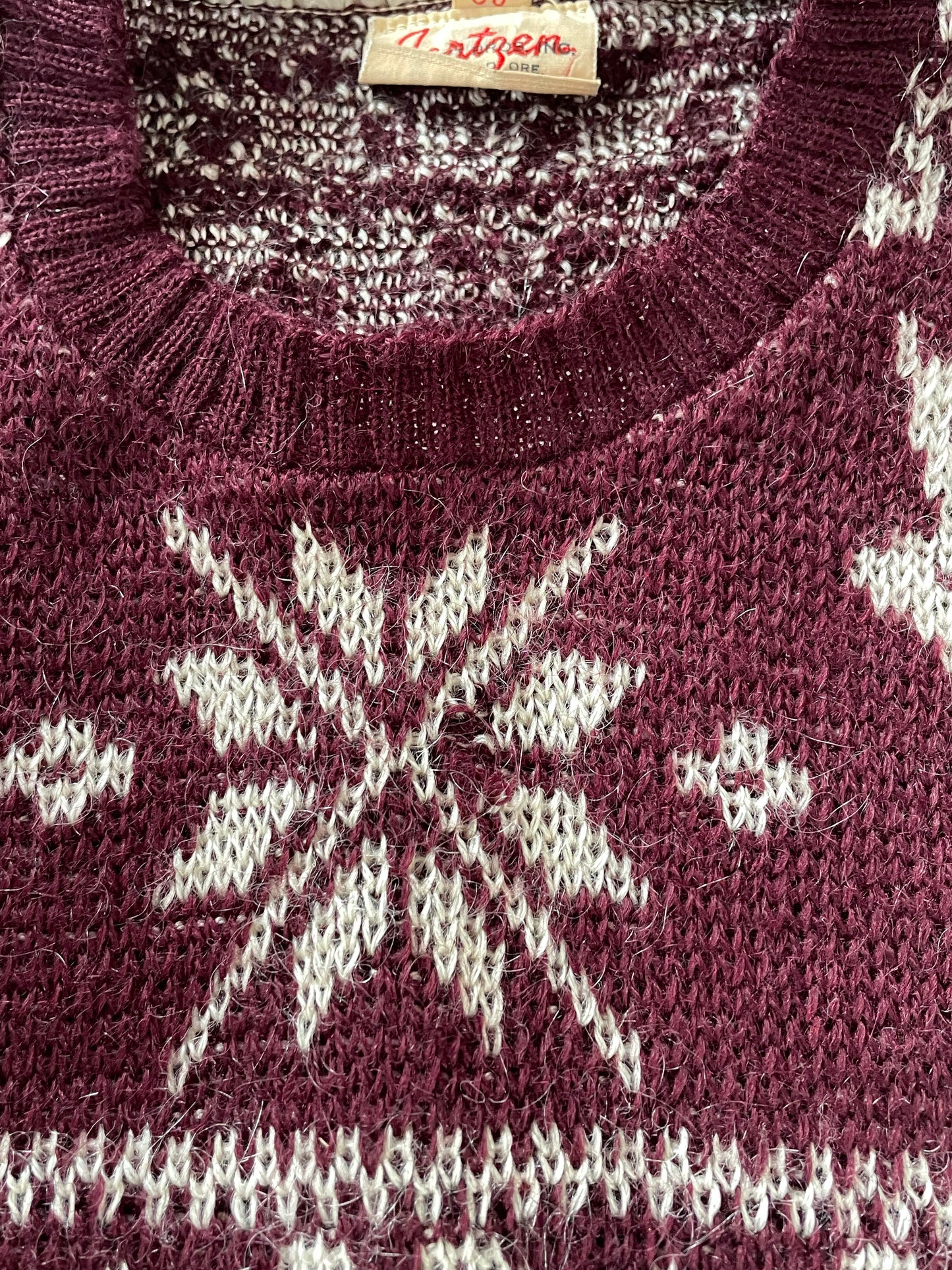 40s Jantzen Holiday Reindeer Sweater