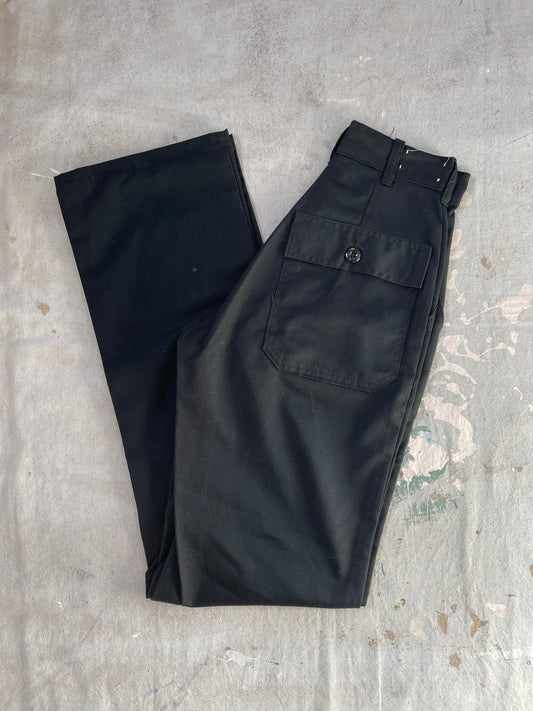 70s Deadstock Black Slacks