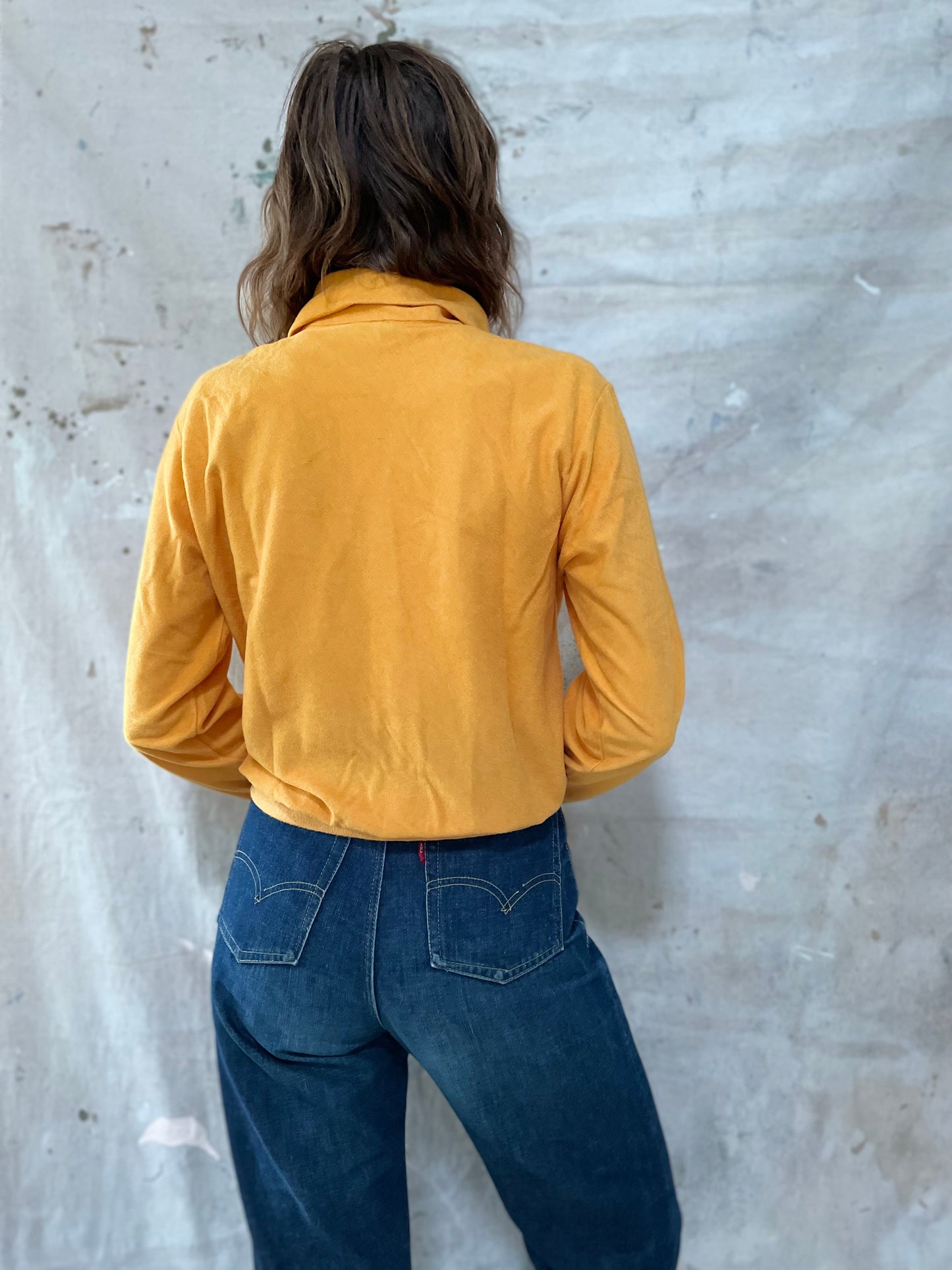 Marigold Quarter Zip Sweatshirt