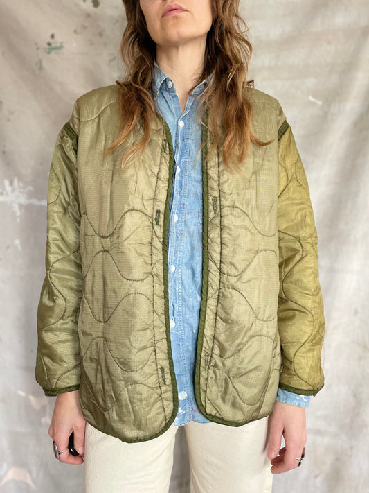 80s Army Quilted Liner Jacket