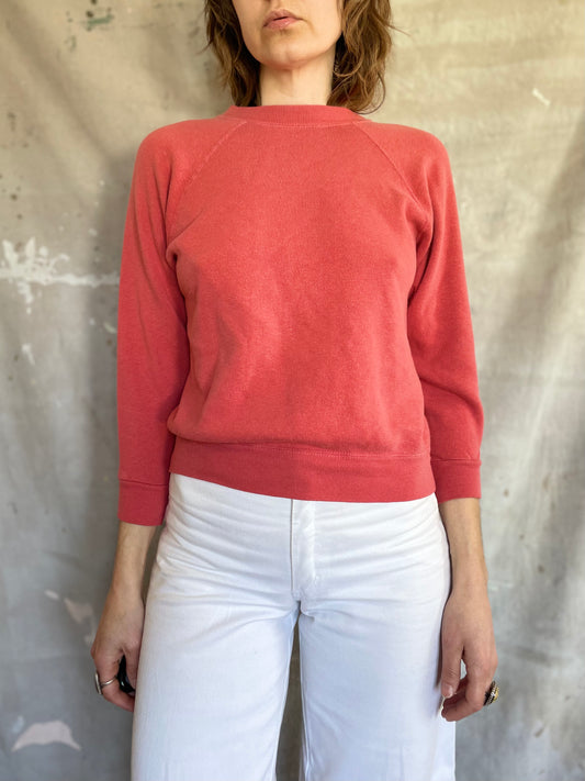 80s Salmon Pink Sweatshirt