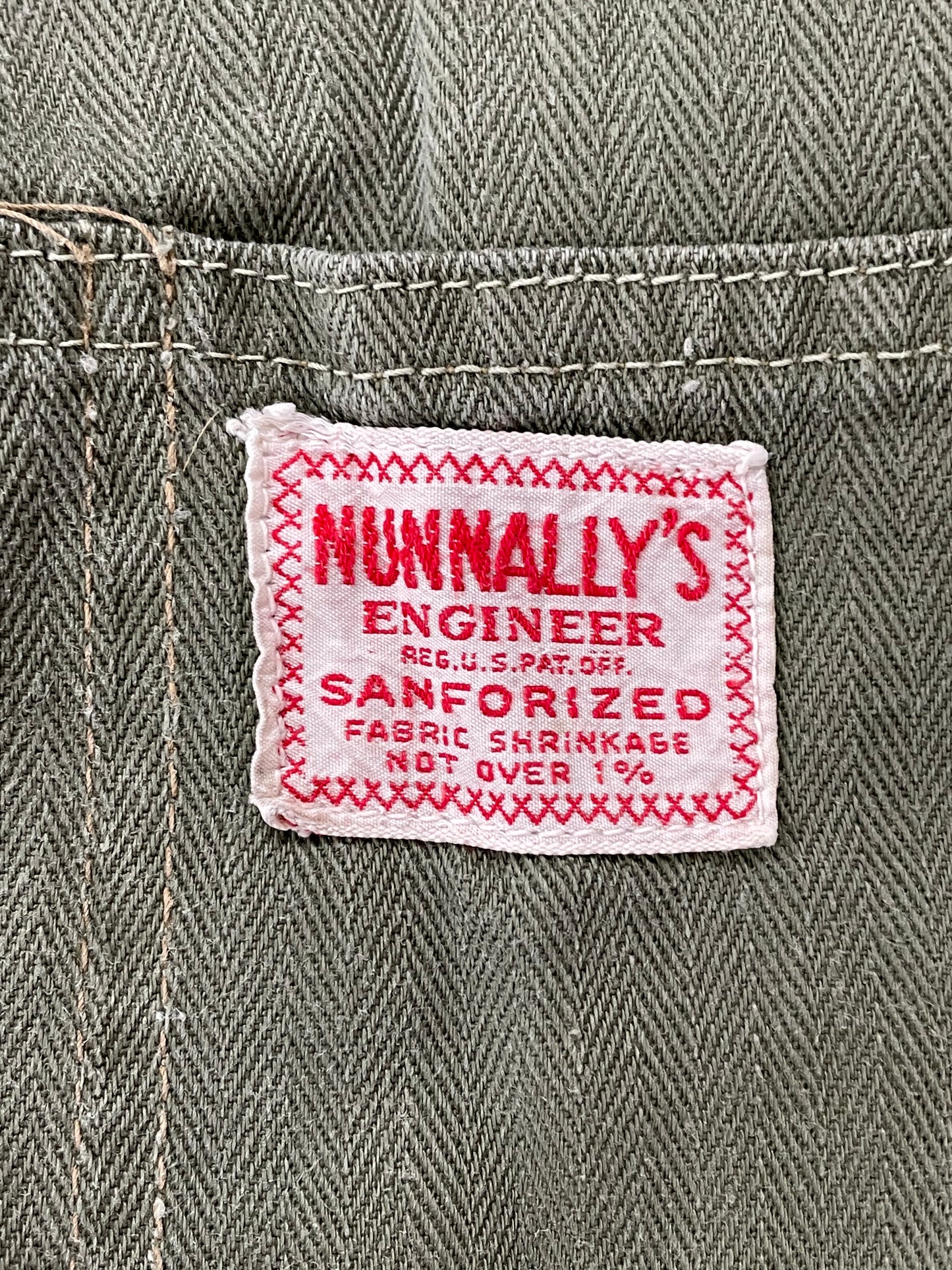 50s Nunnally’s Engineer Green HBT Coveralls