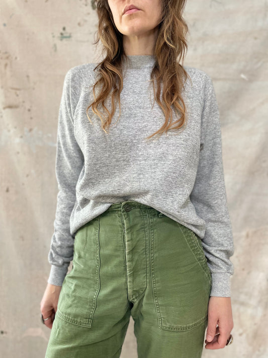 70s Blank Grey Sweatshirt