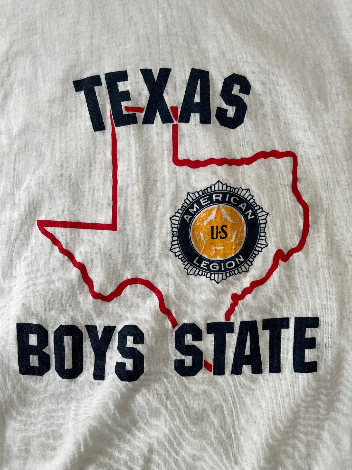 80s American Legion Texas Boys State Ringer Tee