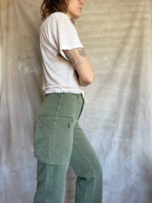 40s M42 HBT 13 Star Button Military Pants