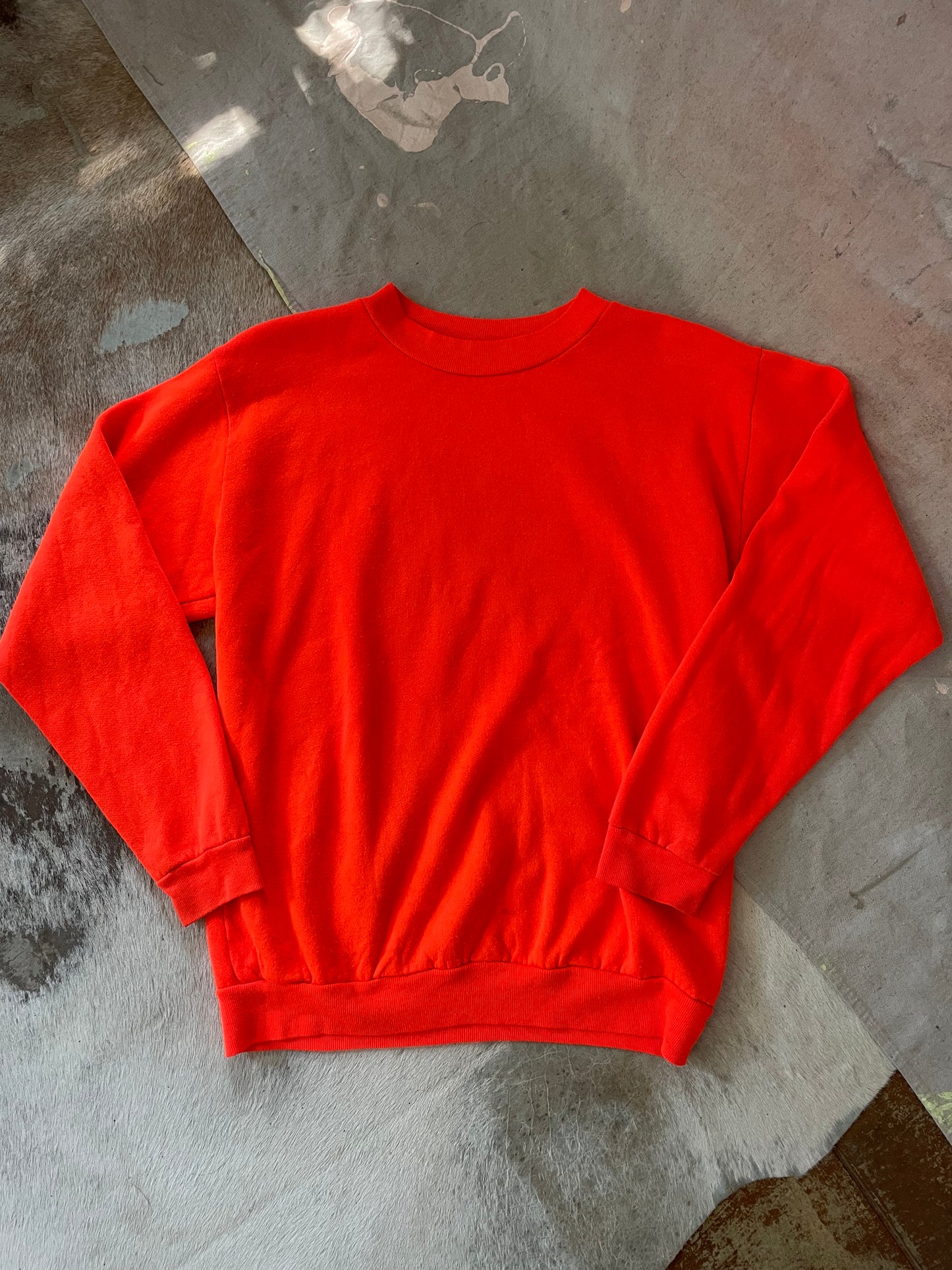 80s Safety Orange Sweatshirt