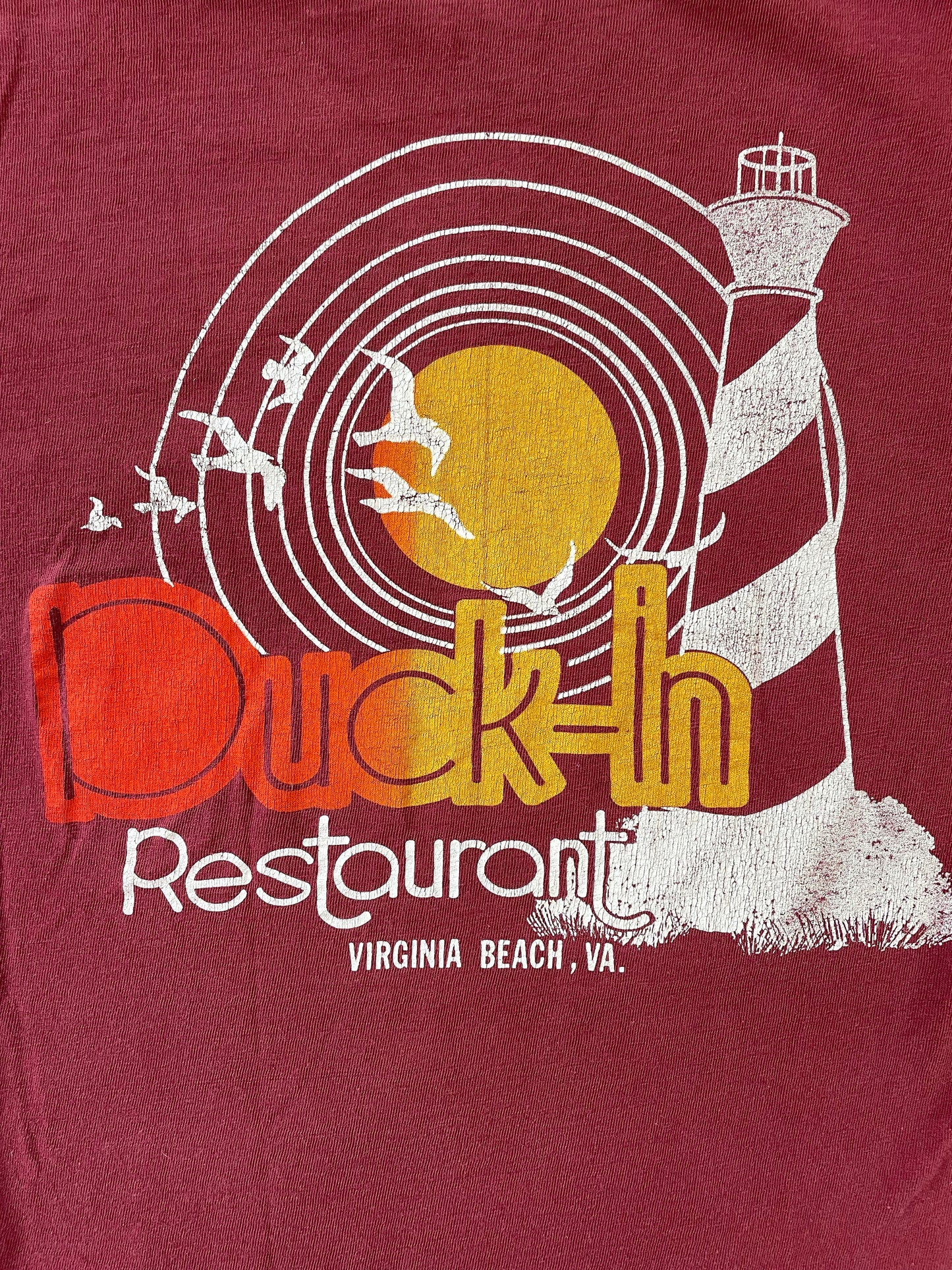 70s Duck-In Restaurant, Virginia Beach, VA Pocket Tee