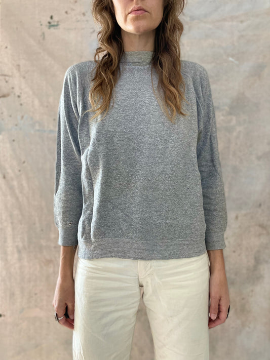 70s Blank Heather Gray Sweatshirt