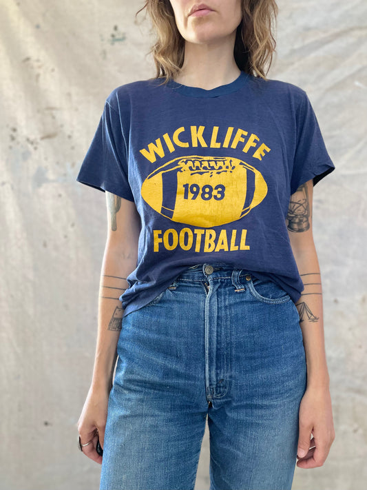 80s Wickliffe Football Tee