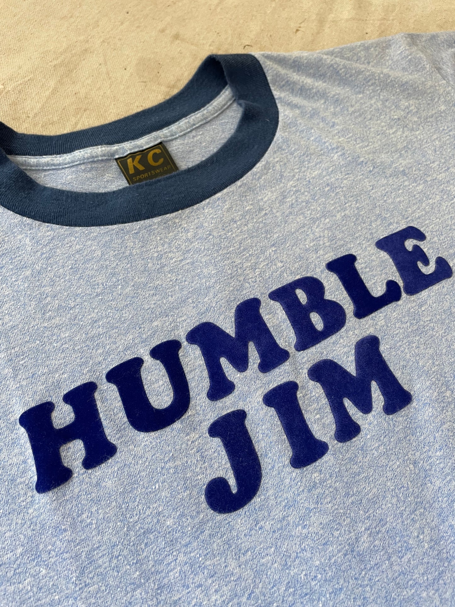 80s Flocked Humble Jim Ringer Tee