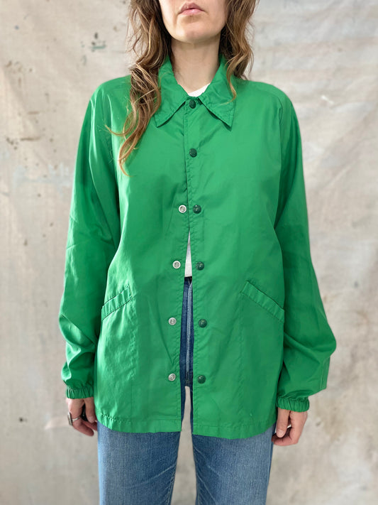 80s Swingster Kelly Green Wind Breaker Jacket