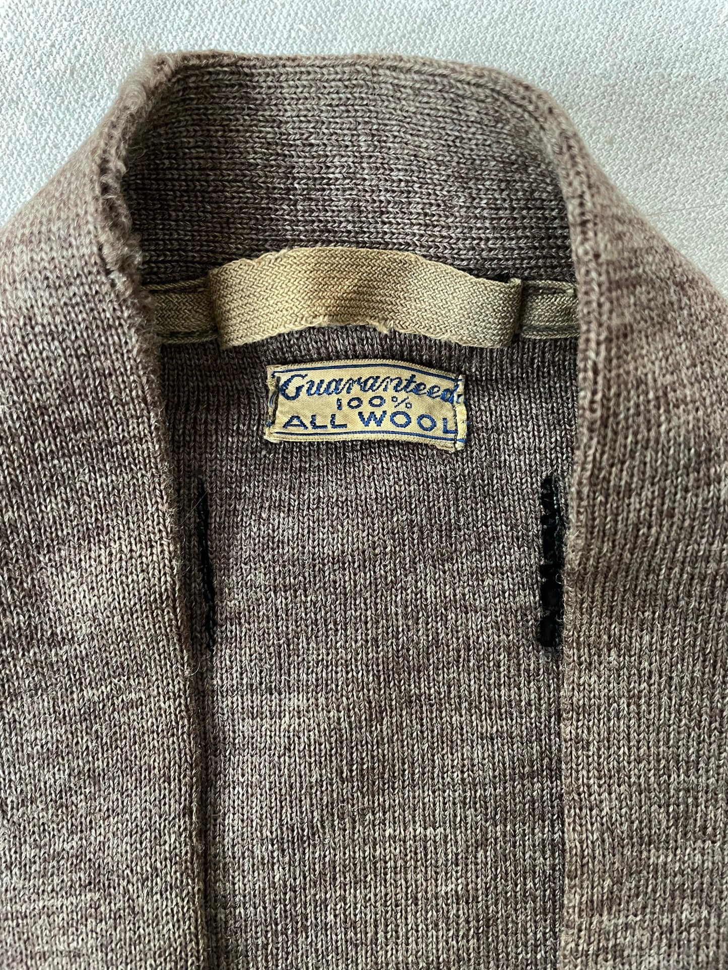 30s Athletic Cardigan Sweater