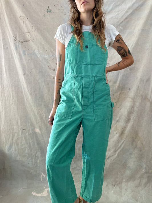 80s Teal Overalls