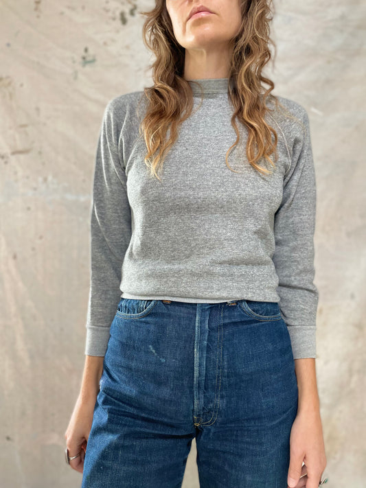 70s Blank Heather Gray Sweatshirt