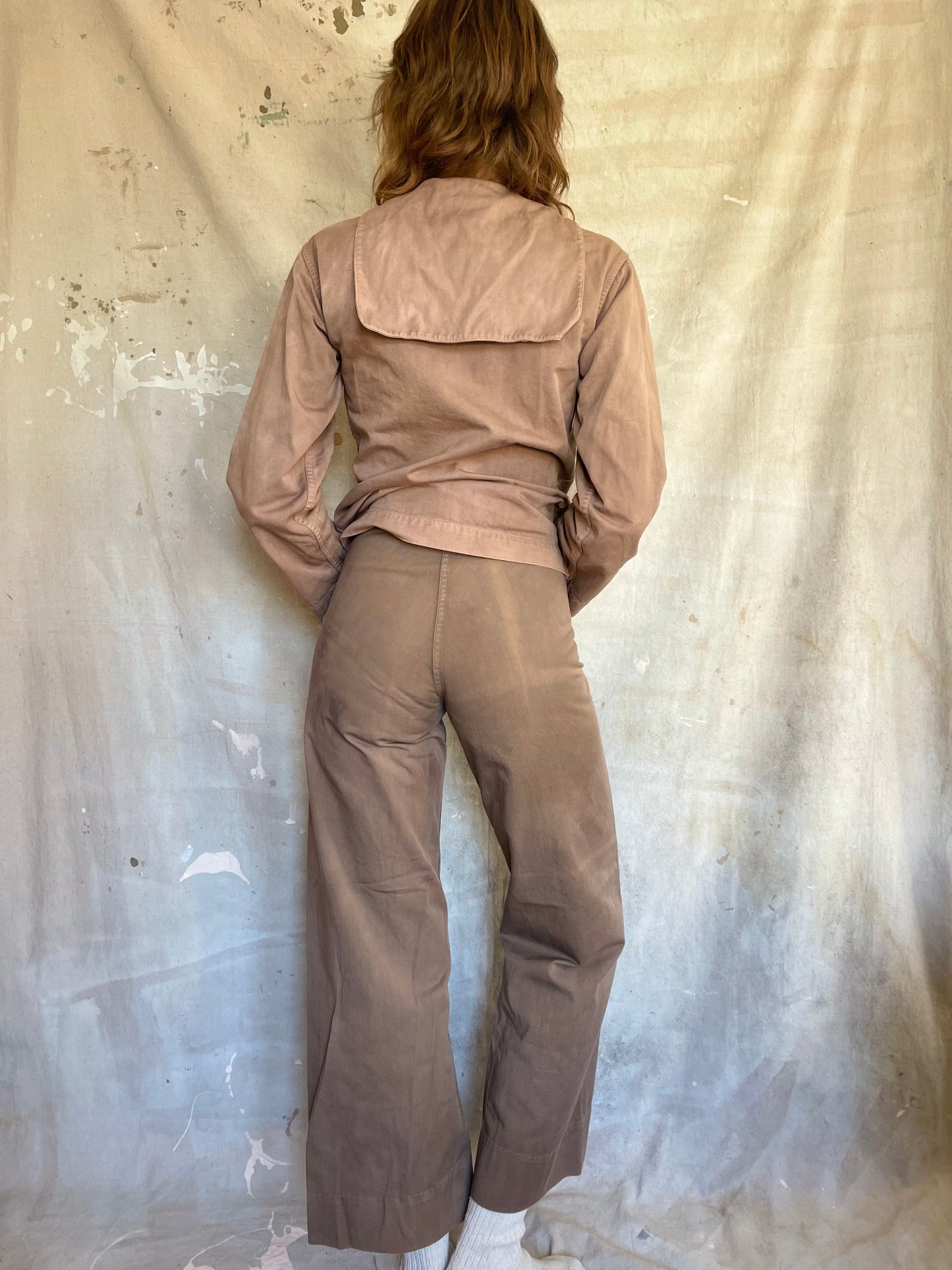 40s/50s Overdyed USN Undress Service Uniform Pants “Sailor Pants”