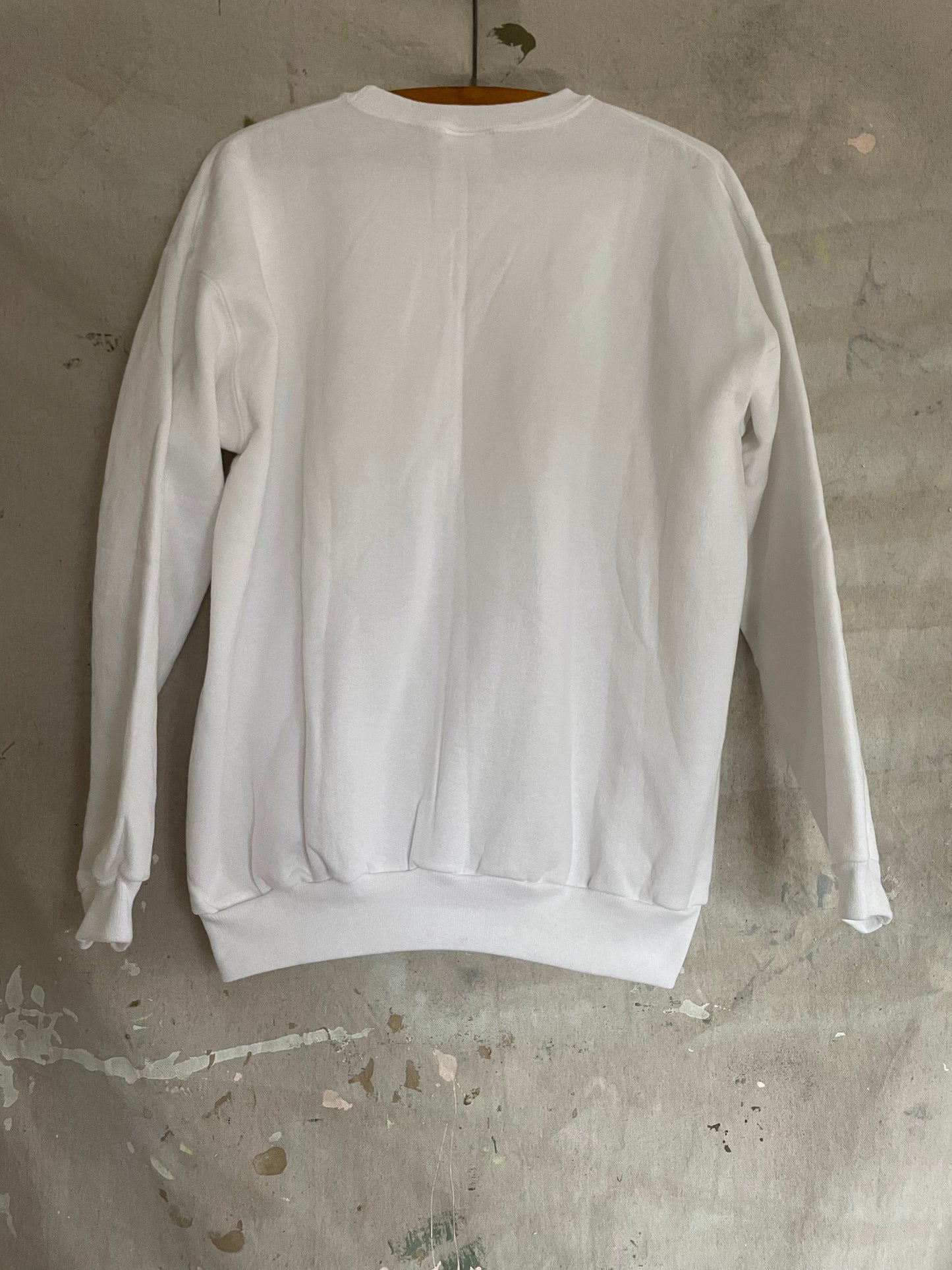 90s Deadstock Blank White Sweatshirt