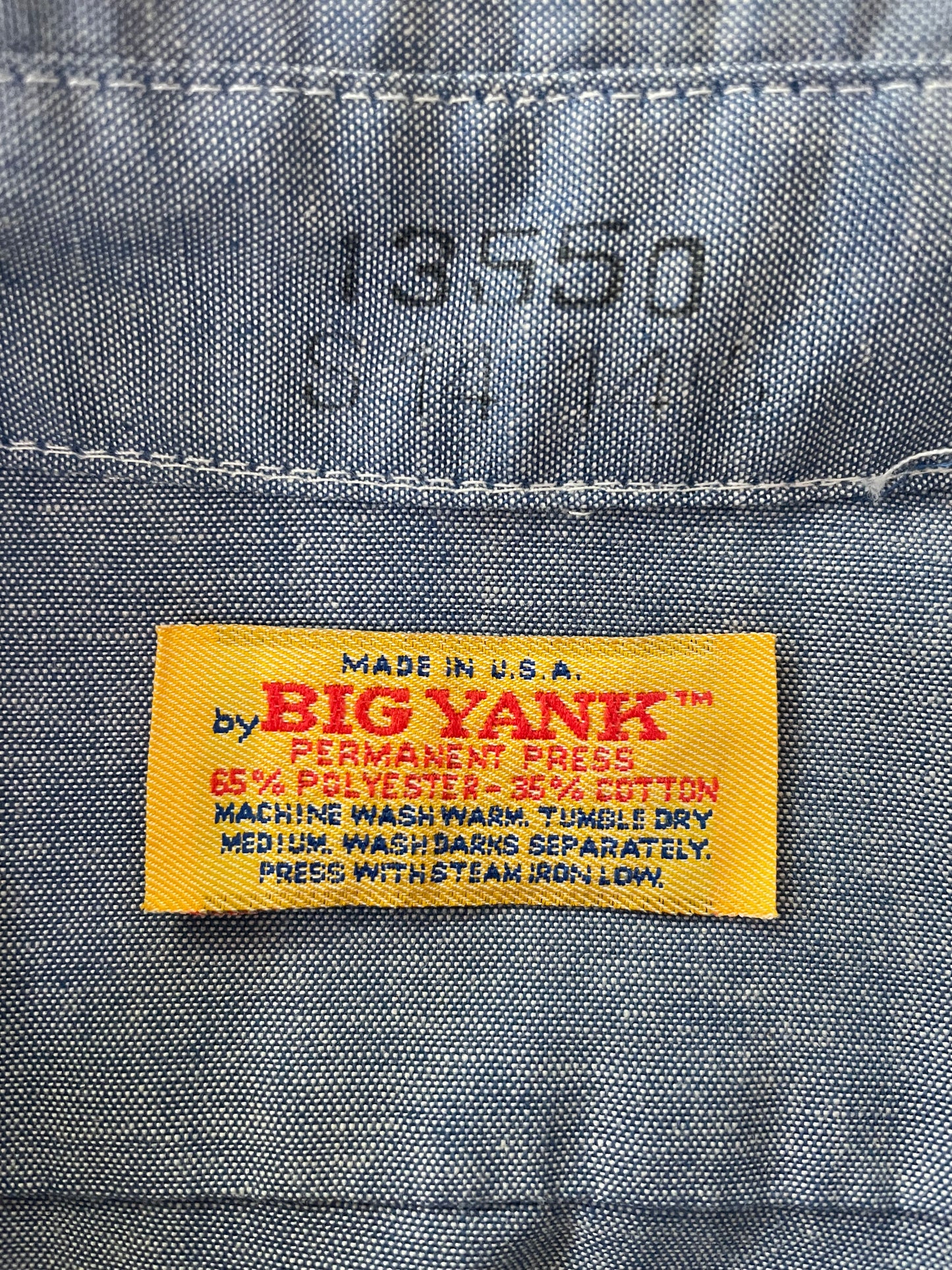 80s Big Yank Chambray Shirt
