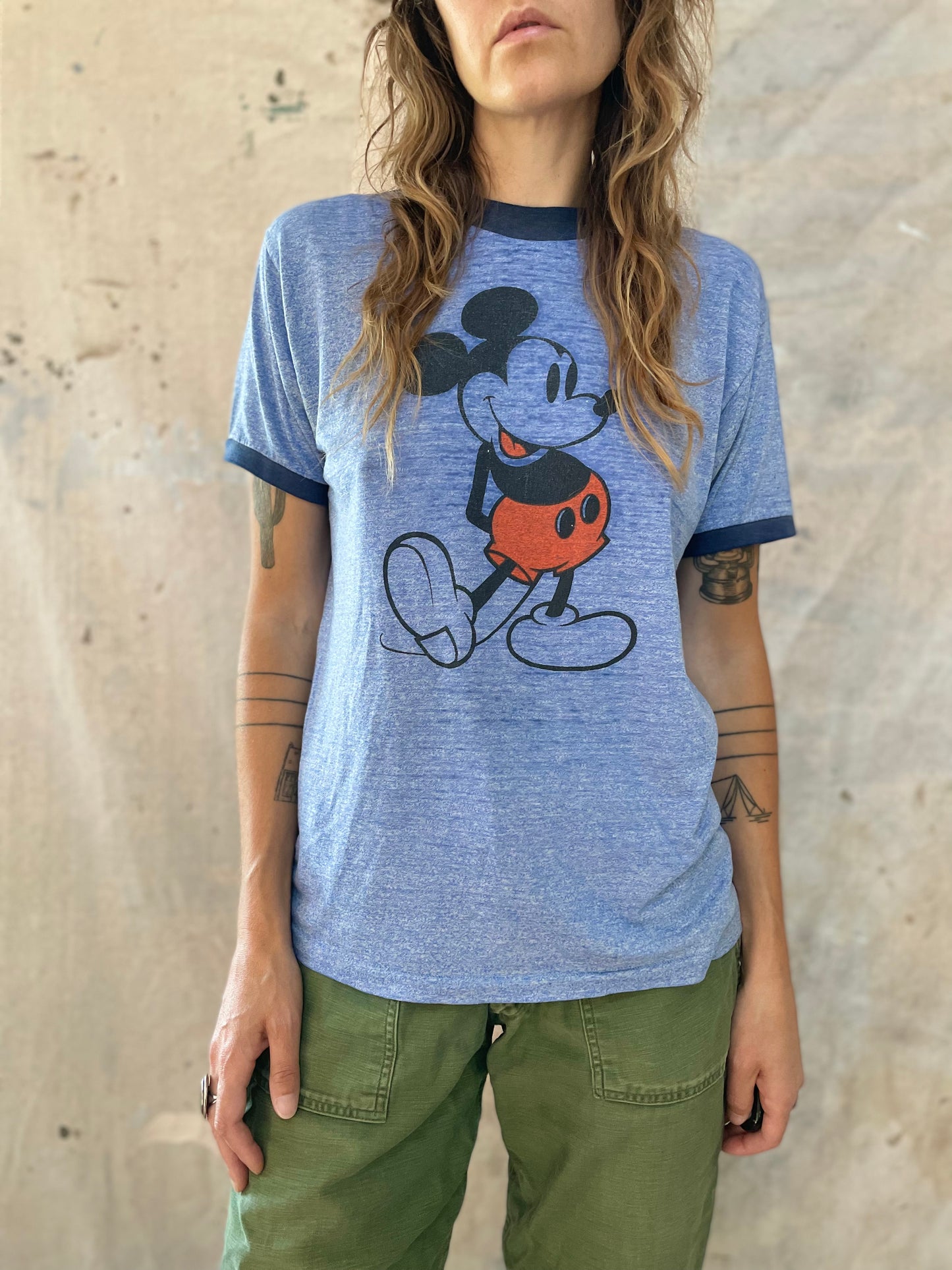70s Mickey Mouse Ringer Tee