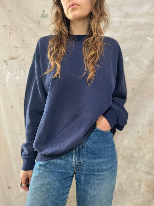 90s Jerzees Blank Navy Blue Sweatshirt