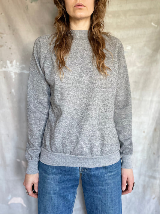 70s/80s Blank Heather Gray Sweatshirt