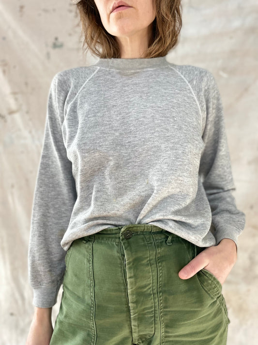 80s/90s Blank Grey Hanes Sweatshirt