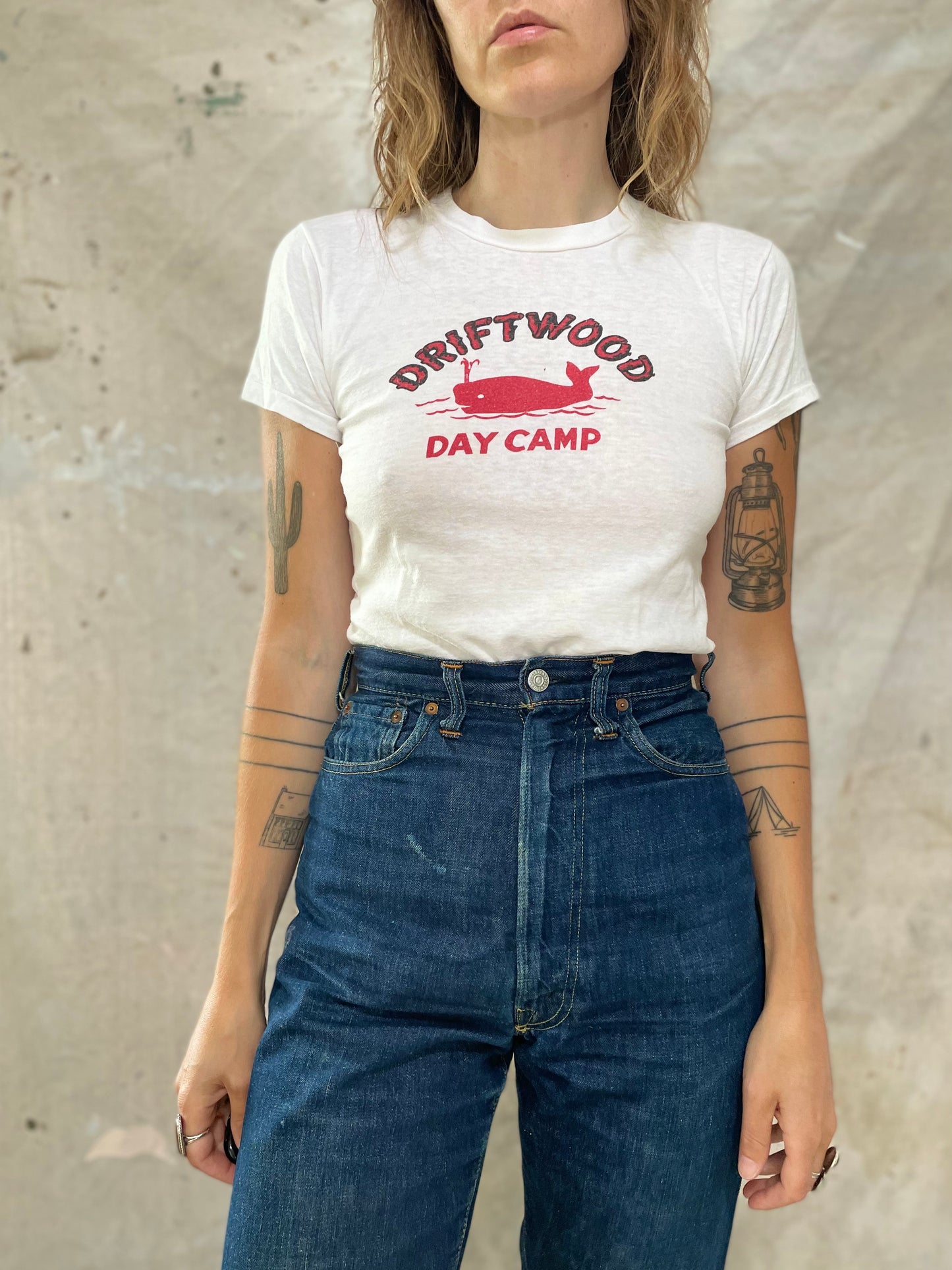 70s Champion Driftwood Day Camp Tee