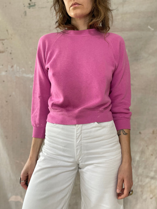 80s Light Orchid Blank Sweatshirt