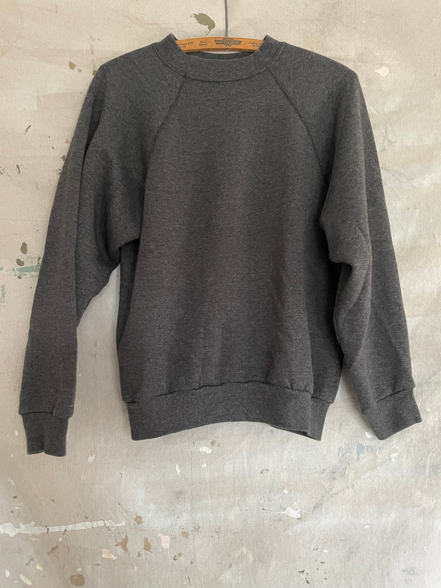 80s Blank Gray Sweatshirt