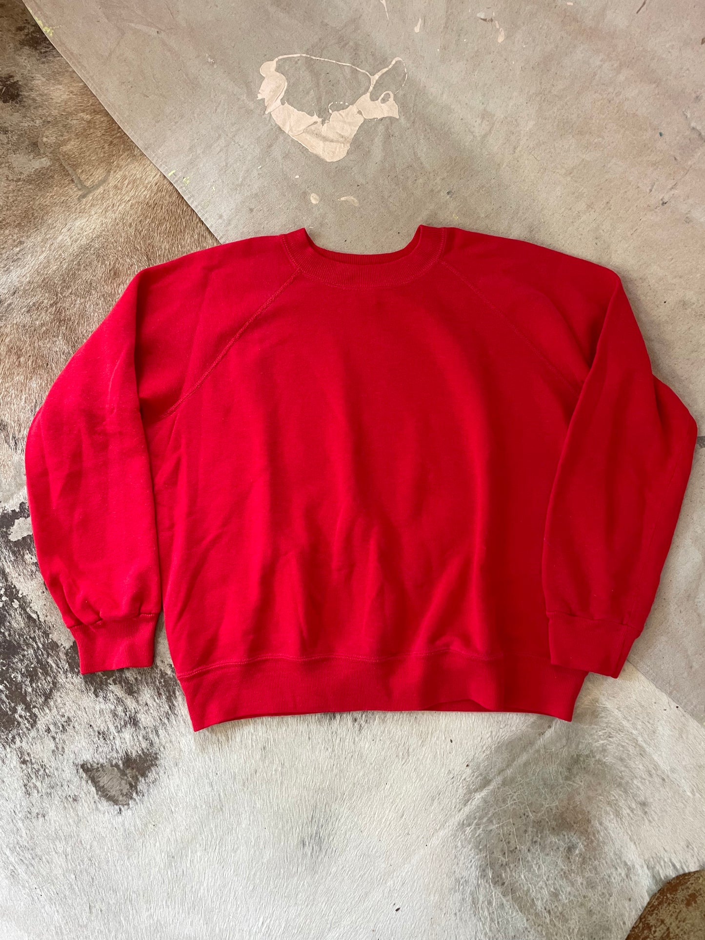 80s Blank Red Sweatshirt