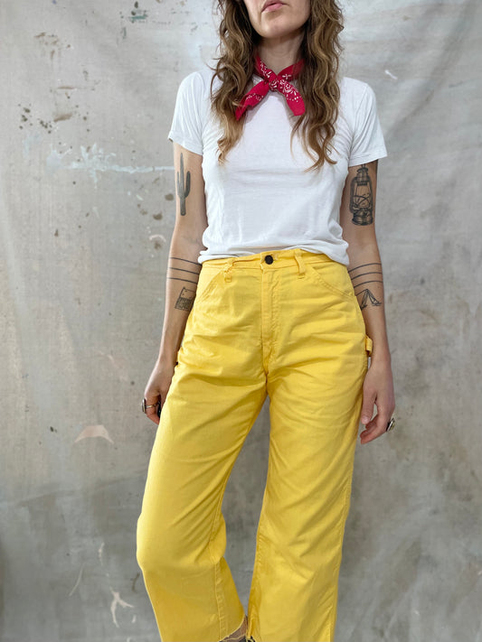 70s/80s Yellow DeeCee Carpenter Pants