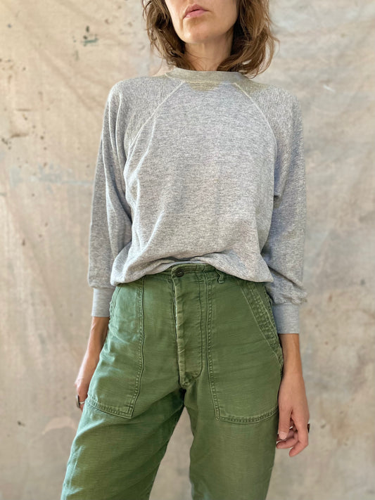 80s Blank Gray Sweatshirt