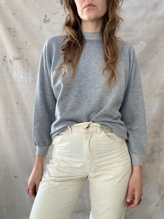 90s Hanes Blank Heather Gray Sweatshirt