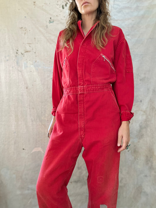 60s Walls Sanforized Red Coveralls