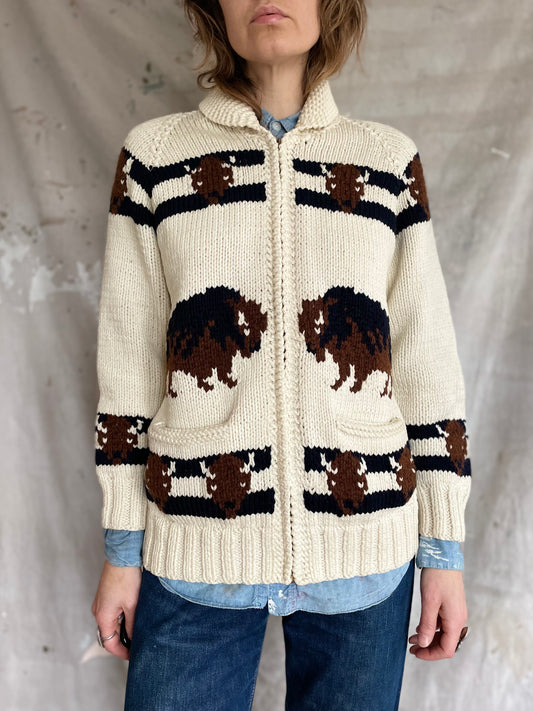 70s Mary Maxim Buffalo Sweater