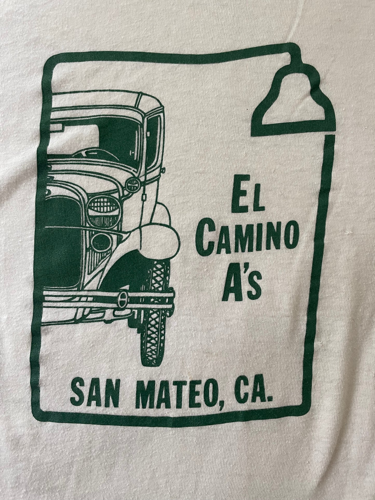 70s El Camino A’s, San Mateo, CA Ringer Tee